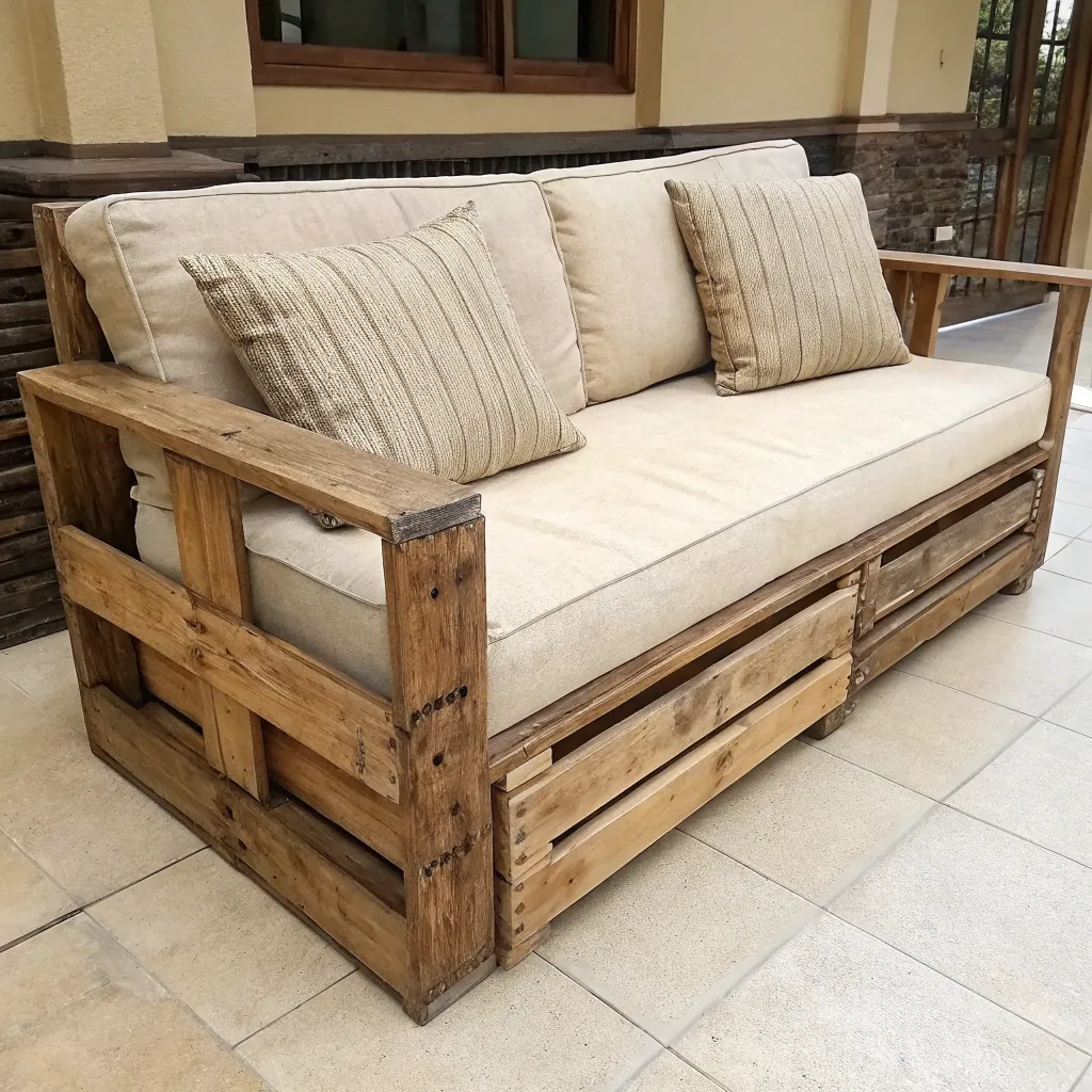 Handcrafted Pallet Sofa